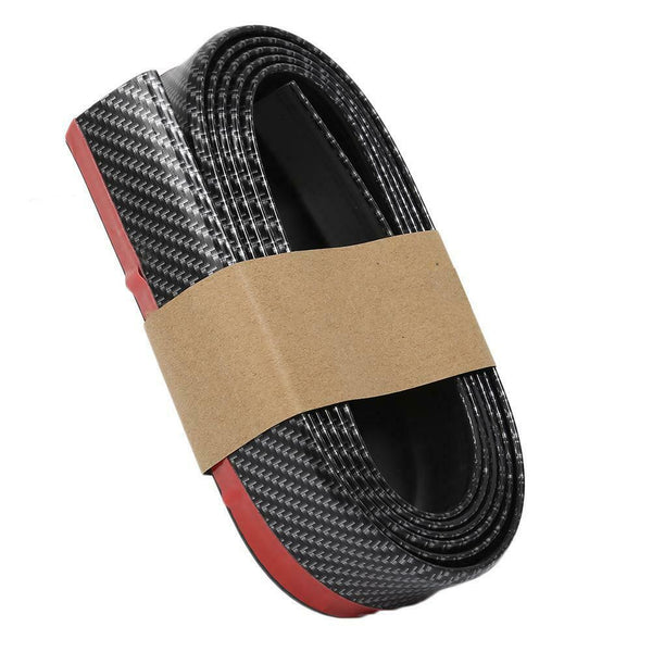 Car Door Bumper Protector 2.5m Carbon Fiber Anti-collision Strip Universal #SFD