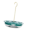 Hummingbird Feeder Garden Outdoor Plastic Flower Iron Hook Parrot Feeder Green