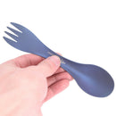 Outdoor Camping Picnic Titanium Spoon Tableware Titanium Fork Ultralight Spork&j
