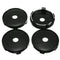 60mm ABS Universal Car Wheel Tire Rims Center Hub Caps Cover Decorative 4pcs