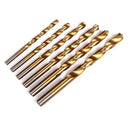 99X High Speed Steel Plated Titanium Twist Drill Straight Shank Drill Hand IXW