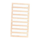 Bamboo Wooden Ring Display Plate Stud Earring Box Jewelry Display Tray White
