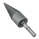 Metal Made Drill Bits Head Firewood Tools 42mm Wood Cone Log Round Handle