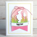 1PC Happy Easter Rabbit Metal Cutting Dies Stencils Photo Album Embossing Car JR