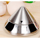 Stainless Steel 60min Clock Kitchen Tine Bake Timer UFO Mechanical Reminder