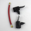 Bikes Pump Dual Head Valve Adapter Connector Inflator Pumping Extension Hose