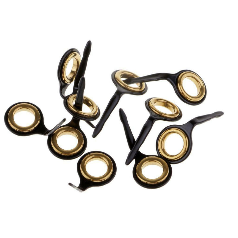 40pcs Stainless Steel Fishing Rod Guides Tips Top for Rod Building Repair