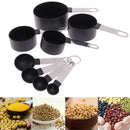 8pcs Measuring Cups Spoons Baking Cooking Kitchen Tools Set Stainless Steel  Nw