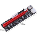 PCI 1X to 16X Extender Riser Card 4Pin 6Pin 15Pin Power Wire for BTC Miner