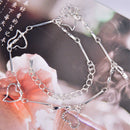 Fashion Women Hollow Love Heart Anklet Adjustable Chain Bracelet Jewelry GiftOZ