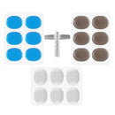3 Sets Drum Damper Pads Silencer Drum Kit Tool w/ Drum Tuner for Drummer