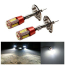 LED Fog Light Bulbs Super Bright H1 3014 57SMD White for Auto Car DRL Lamps