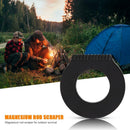 Stainless Steel Outdoor Survival Camping Scraper Flint Equipments (Black) A