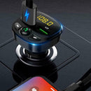 QC3.0 Bluetooth 5.0 Wireless Handsfree Car FM Transmitter Player USB MP3 Du X0D3