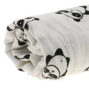 Cotton Lange New born Swaddle Blanket Sleeping bag 110 cm x 110 cm - Panda