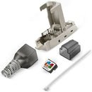 2Pcs Cat6A Shielding Crystal Head Rj45 Connector Metal Module Toolless Conn