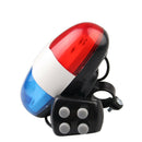 Bicycle Safety Light 4 Tone Sounds Bell Police Car Light Electronic Horn Siren