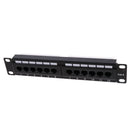 19inch RJ45 24Port Unshielded Blank Staggered Keystone Jack Patch Panel
