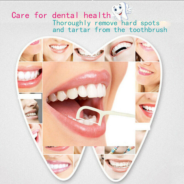 100 Pcs Disposable Dental Flosser Interdental Brush Teeth Stick Floss Oral C Nw