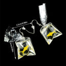 Handmade Fish Earrings Water Bag Dangle Hook Pendant Earrings Cute Girl JewSEAU