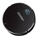Robot Cleaner USB Rechargeable 1600Pa for Hardwood/Tile Floor/Carpet Black
