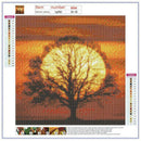 4 Pack Tree DIY 5D Diamond Painting Kits Full Drill Cross Stitch Home Decor