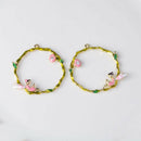 4 Pieces Floral Angel Garland Charms Elf Pendant DIY Jewelry Embellishments