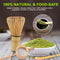 Natural Bamboo Tea Strainer Matcha Whisk Brush Green Tea Powder Whisk Scoop H7Q5