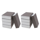 10 Pcs Abrasive Wet Dry Sanding Foam Sponge Block Pad for Plastic Metal Wood
