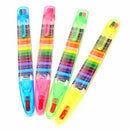 2Pcs/Set Paint Drawing Crayon Pen 20 Colors DIY Art Supplies Painting Kids Toys