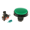2 Pack LED Illuminated Push Button for Arcade Game Machine Green