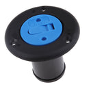 Marine Boat Deck Fuel Water Fill / Gas Filler Keyless Cap 1.5"-Black Plastic