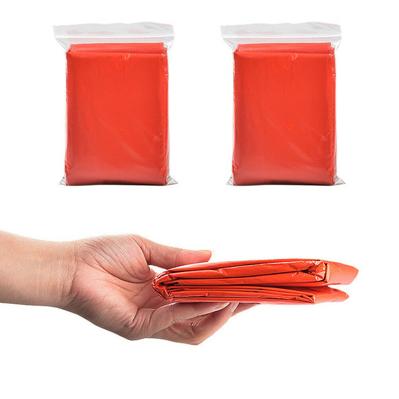 Outdoor Raincoat Disposable Dual Color Thermal First Aid Survival Raincoat A