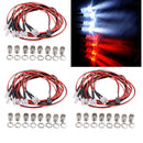 24pcs Rc Led Headlight Lights For 1/5 1/8 1/10 1/12 1/16 Rc Buggy