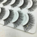 Luxury 5 Pairs Soft Cross Long Thick False Eyelashes Nautral Handmade Eye Lashes