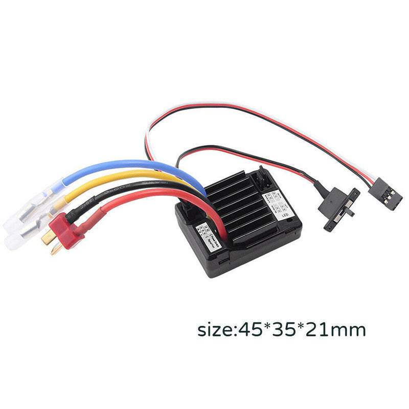 1Pcs 60A Waterproof ESC AX-D60A Motor ESC Kit Black 45*35*21mm Newest Useful