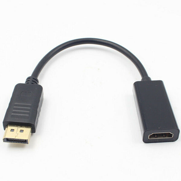 4K Display Port DP To HDMI Female Cable Adapter Converter DisplayPort fo WBY