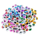 168-Pieces 12 mm Wiggle Eyes Multi Color Sticky Eyes Black with Self Adhesive