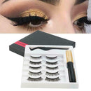 40g Magnetic Liquid Eyeliner False Eyelashes Tweezer Set Waterproof Long-La T7R3