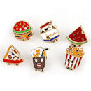 6PCS/Set Mini Enamel Brooch Pins Cartoon Collar Pins Badge Women Jewelry  MO