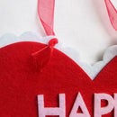 Happy Valentine Day Non-woven Fabric Wall Hanging Board Home Plaques Signs