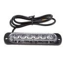 2 PCS 6 LED Car Truck Emergency Beacon Light Bar Hazard Strobe Warning