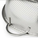 2 Pieces Stainless Steel Colander Rice Sifter Fruit Washing Bowl Kitchen