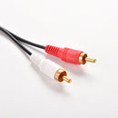 3.5mm 1/8" Stereo Female to 2 Male RCA Jack Adapter AUX Audio Y Cable SplittRKES