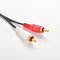 3.5mm 1/8" Stereo Female to 2 Male RCA Jack Adapter AUX Audio Y Cable SplittRKES