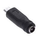 DC 5.5x2.1mm Female to Micro USB Male Power Converter Charger Adapter