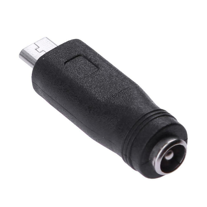 DC 5.5x2.1mm Female to Micro USB Male Power Converter Charger Adapter