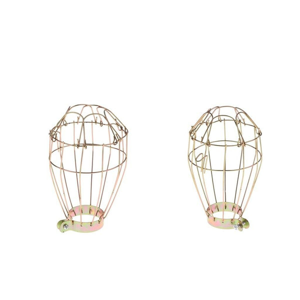 2pcs Reptile Protective Lamp Screen Anti-Scald Protective Guard Golden