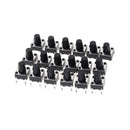 50Pcs 6x6x12mm Panel PCB Momentary Tactile Tact Push Button Switch 4Pin M&E