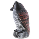 Realistic Owl Decoy Statue Hand-Painted Garden Protector, Scares Away Squirrels,